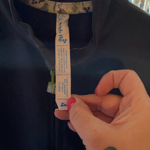 Trip flip grey zip up - Picture 2 of 3